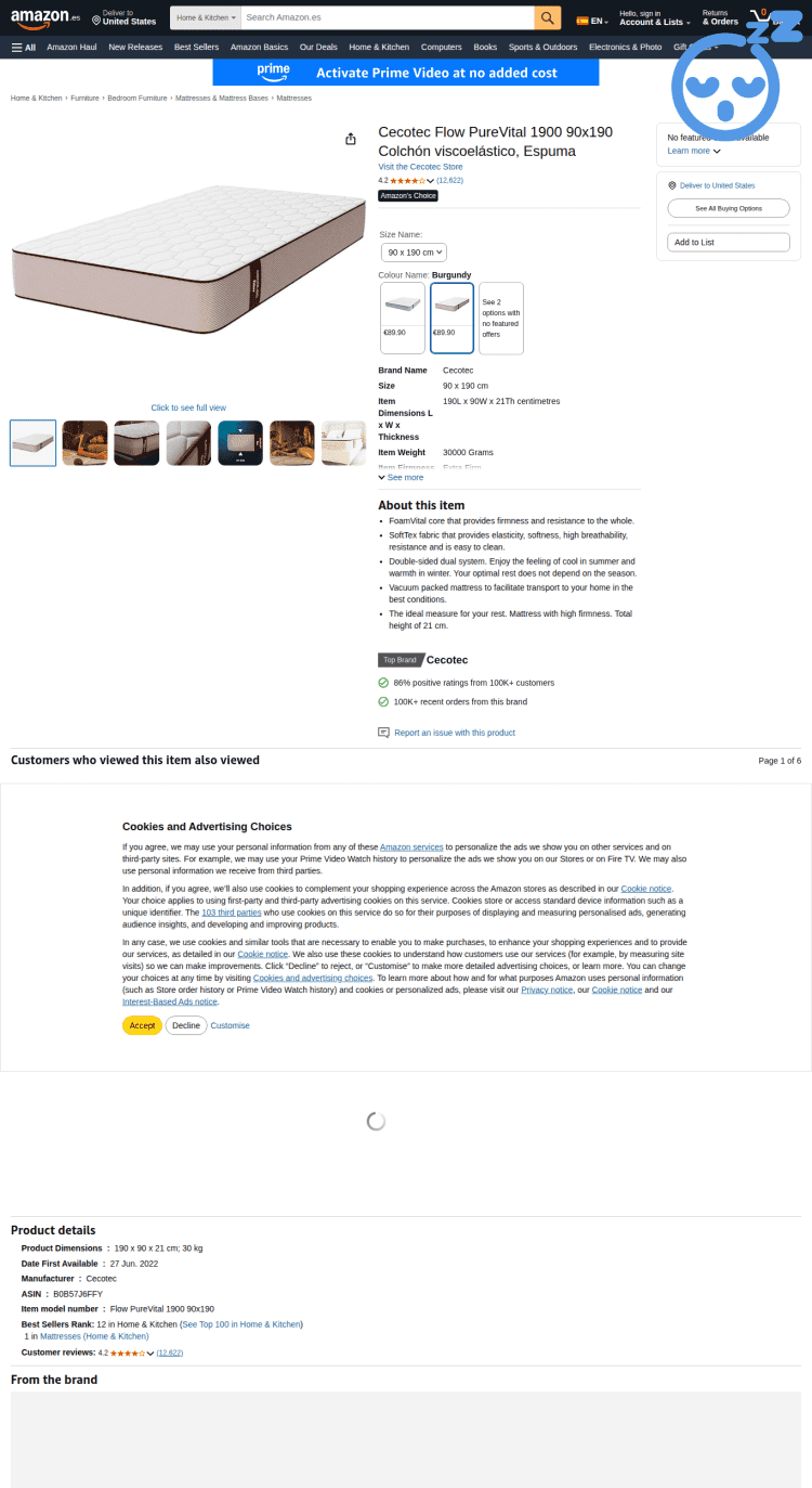 Cochones más vendidos de Amazon España 